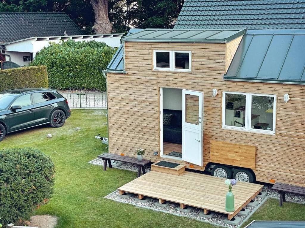 Tiny House Fleesensee Mit Eigenem Garten Und Nur Wenige Meter Vom Seeufer Göhren-Lebbin Exteriör bild